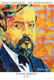 Claude Debussy Poster 12 x 18